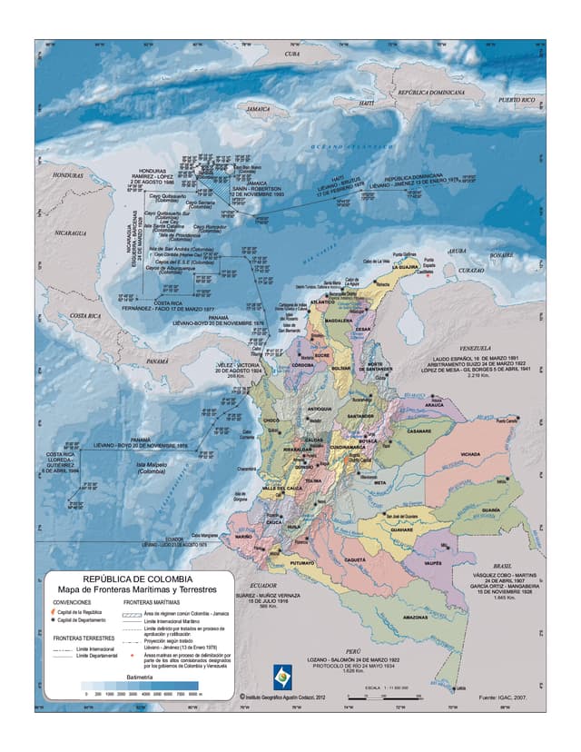 Imagen de Mapa de Fronteras Maritimas